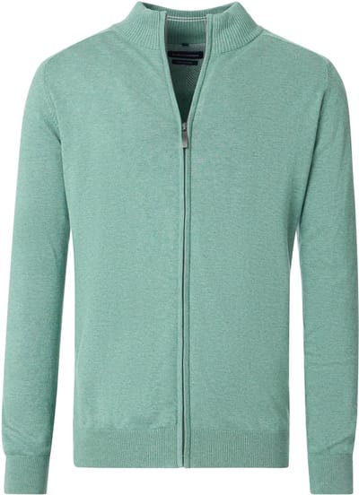 CASAMODA Vest Zip Lichtgroen - Maat 4XL - Heren