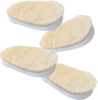 green-goose® Loofah Scrubspons | 4 Stuks | Badspons | Natuurlijke Loofah | Biologisch Afbreekbaar