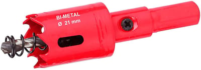 JHUBERS- Gatzaag HSS Bi-metalen - Gatsnijder voor hout/kunststof/metaal - 21 mm - Slijtagebestendig - Geschikt voor elektrische boor - Snelle snijprestaties