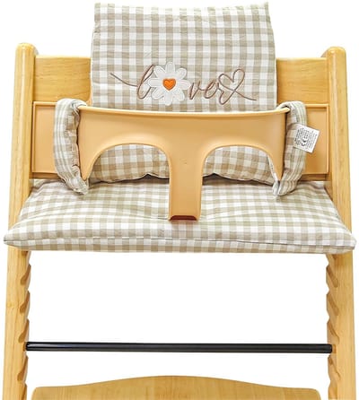 Dailygoods - Hoge stoel zitkussen - Zitcomfort - Comfortabel en eenvoudig reinigbaar - Machinewasbaar - Kinderstoelkussen - Geschikt voor kleuters - L...