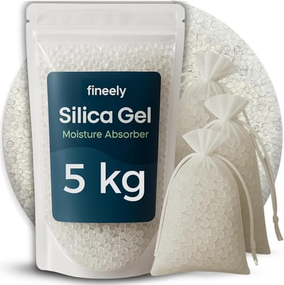 Silica Gel Droogmiddel 5 kg - Herbruikbaar Granulaat voor Vochtregulatie in Kelder, Kledingkast en Opslag