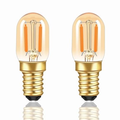 2 Stuks E14 1W LED Gloeilamp Warm Wit 2200K T22 Mini Buislamp Vervanging 10W