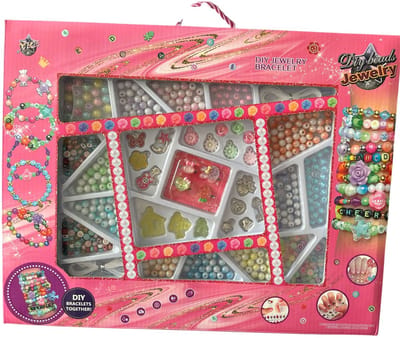 DIY Sieradenset voor Kinderen – 24 Vakken met Kralen & Bedels – Maak Armbandjes & Kettingen – Creatief Speelgoed – Cadeauset 3+ Jaar