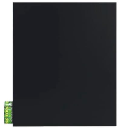 Design brievenbus met krantenvak - 12 liter zwart - Elegante wandbrievenbus voor moderne huizen