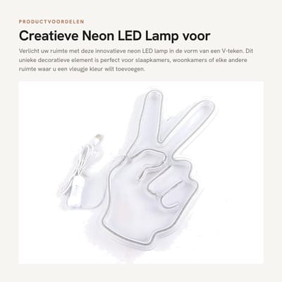 Dailygoods- Neon Sign - Creatieve Decoratieve Lamp - LED Neon Verlichting - USB Aansluiting - Veilig en Betrouwbaar - Geschikt voor Slaapkamer en Woonkamer
