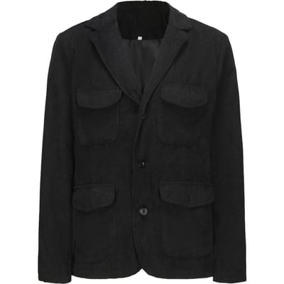 Lente en Herfst Nieuwe Heren Pakjassen Casual Mode Effen Kleur Jassen Heren Tops 3XL black
