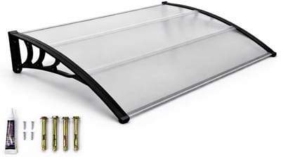Dreamble® Deurluifel 150×100 cm – Stormbestendig – Transparant Polycarbonaat – Incl. Montagelijm & Instructievideo