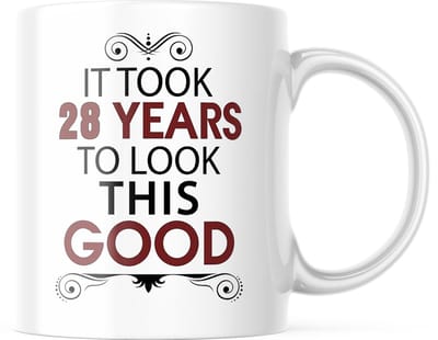 Grappige 28e Verjaardag Koffiemok - Het Duurde 28 Jaar Om Er Zo Goed Uit Te Zien Keramische Mok