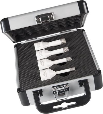 Carat EHS tegel -/ natuursteenboor set 6, 8, 10 & 12mm voor haakse slijper