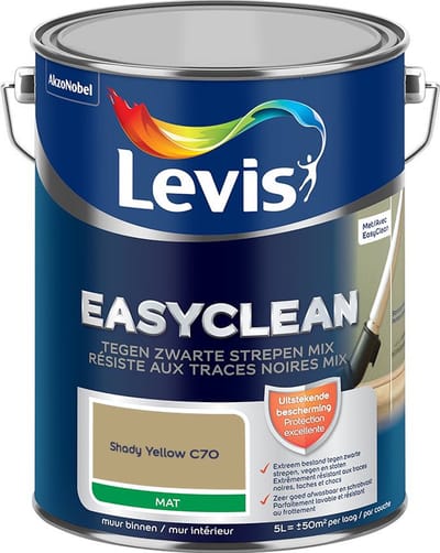 Levis - Easyclean Tegen Zwarte Strepen Mix - Shady Yellow C70 - Mengverf - 5 L