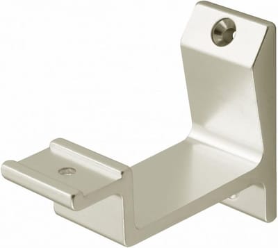 Hermeta leuninghouder 3540-02 - Nieuw Zilver - Aluminium - Opschroef - Hol zadel - Per stuk