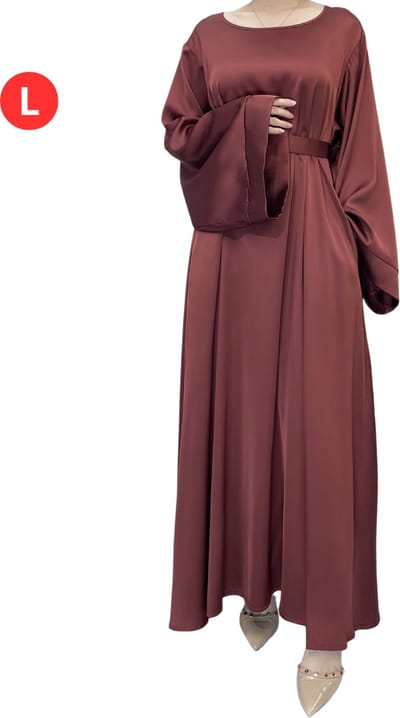Bovista Islamitische Kleding - Abaya - Gebedskleding Dames - Alhamdulillah - Jilbab - Khimar - Vrouw - Rood - Maat L