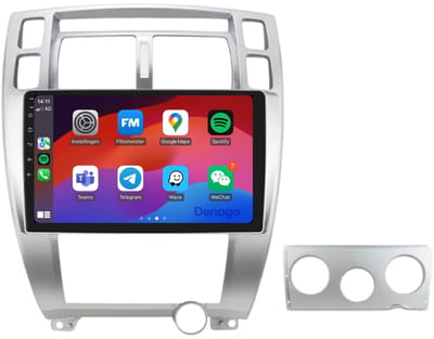 CarPlay autoradio geschikt voor Hyundai Tucson (2004 t/m 2010) | 9 inch | Android 13 | Draadloos Apple CarPlay & Android Auto | 2GB + 32GB | QuadCore processor | Denago DNG-A103 | 2025 model | 2004 2005 2006 2007 2008 2009 2010 | Bluetooth & Wifi