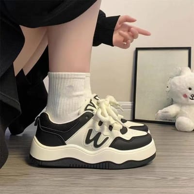 Lente Nieuwe Veelzijdige Ins Tide Casual Studenten Sportschoenen 40 zwart