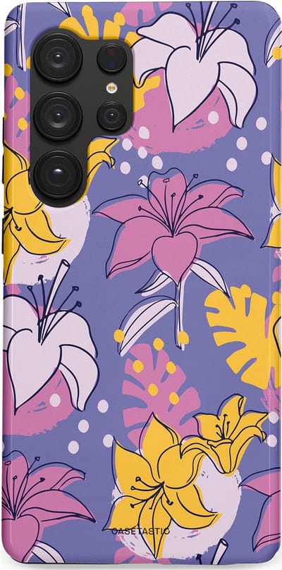 Casetastic Hoesje Geschikt voor Samsung S25 Ultra - Stijlvolle Beschermende Duo-layer Case - Lichtjesbloei
