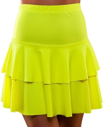80's Neon gele disco rok