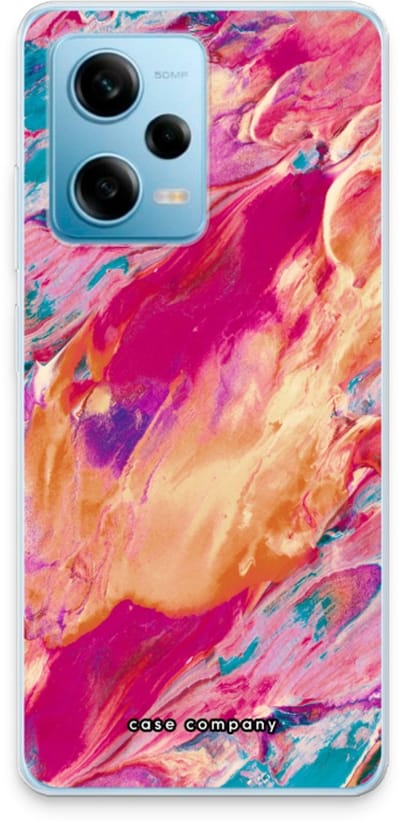 Case Company® - Hoesje geschikt voor Xiaomi Redmi Note 12 Pro 5G hoesje - Pastel Echoes - Soft Cover Telefoonhoesje - Bescherming aan alle Kanten en Schermrand