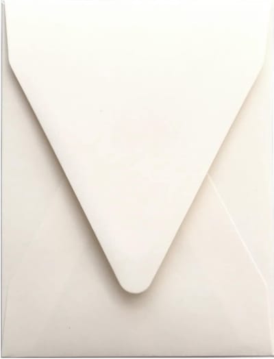 Elegante Ecru Uitnodigingsenveloppen 18,2 x 13,4 cm - Milieuvriendelijk Papier