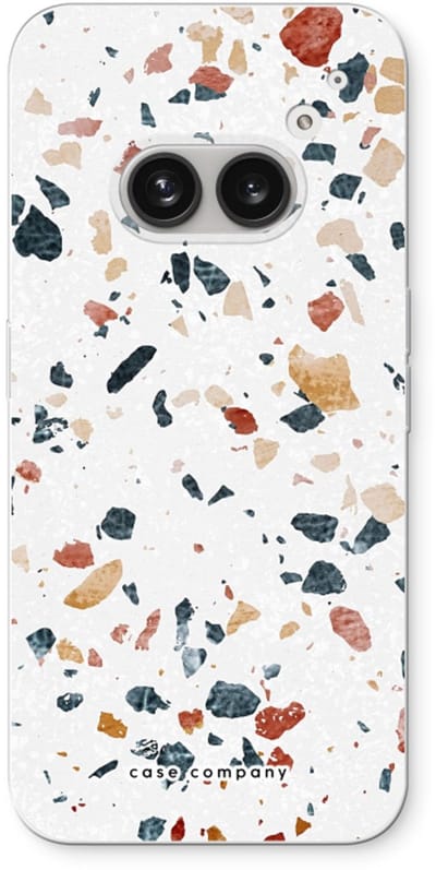 Case Company® - Hoesje geschikt voor Nothing Phone (2a) hoesje - Terrazzo N°4 - Soft Cover Telefoonhoesje - Bescherming aan alle Kanten en Schermrand