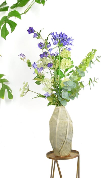 Kunstboeket - Silky Purple 70 cm - Zijden Kunstbloemen - Nepbloemen - Kunstbloemen - Zijden Boeket