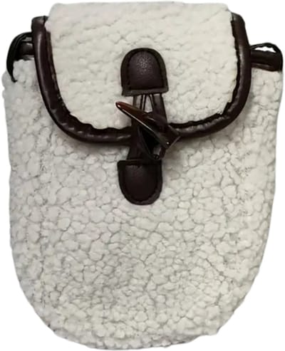 Bovista Teddy Tas - Fluffy - Rugzak - Backpack - Schooltas - Dames - Heren - Meisje - Jongens - Wit