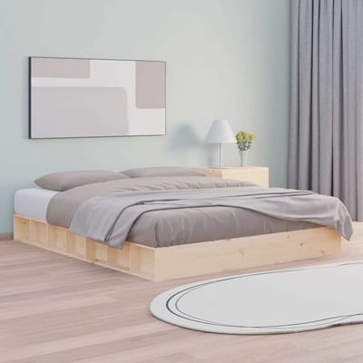 vidaXL - Bedframe - massief - hout - 180x200 - cm