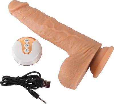 Natural Thrusting Vibe Vibrator Lichte Huidskleur
