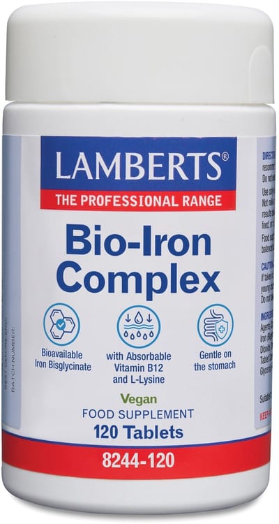 Lamberts Bio-ijzer complex 120 Tabletten