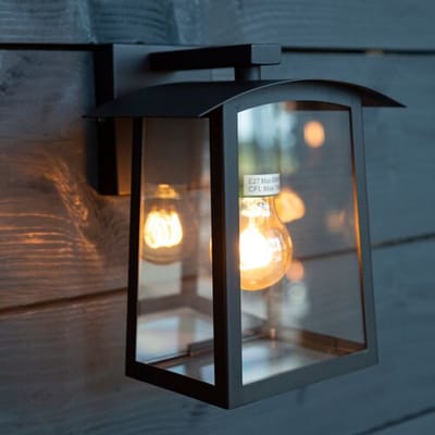 KS Verlichting Motto Muurlamp Zwart