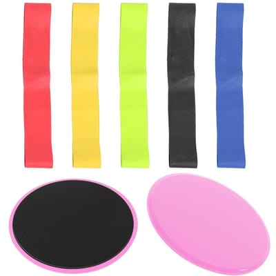 Disques Glissants pour Exercices Sportifs Disques Glisseur Entraînement Glissement Tapis Équipement de Fitness rose
