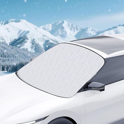 Zware winterbescherming voor autoruiten - Magnetische sneeuw- en ijsbedekking, UV- en stofbescherming, eenvoudig te bevestigen voor alle voertuigen