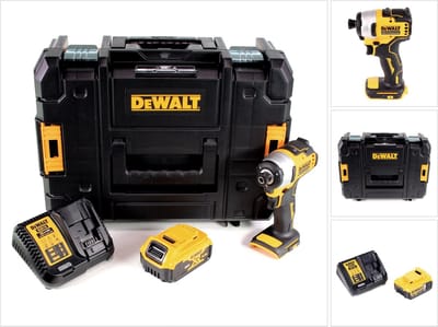 DeWalt DCF 809 P1T accu-slagmoersleutel 18 V Brushless Li-Ion in T-STAK doos + 1 x 5.0 Ah accu + lader