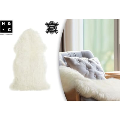 Home&Comfort Schapenvacht - Crème - 90x60 cm - Zacht & Warm Schapenvel