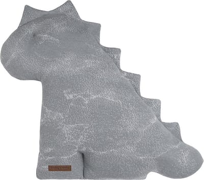Baby's Only knuffel dinosaurus Marble - Knuffeldier - Baby knuffel - Decoratie kussen - Grijs/Zilvergrijs - 40 cm - Baby cadeau