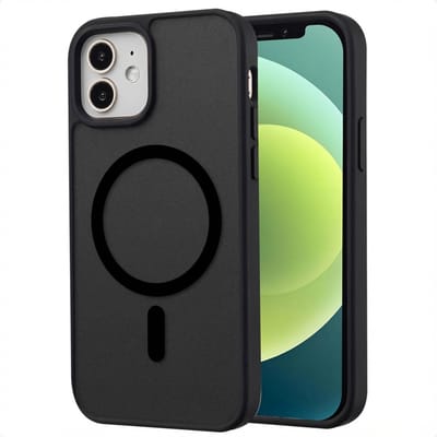 imoshion Hoesje - Geschikt voor iPhone 12 Pro / 12 - Color Guard Backcover geschikt voor MagSafe - Zwart
