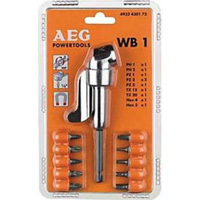 Hoekschroef bevestiging WB-1 1/4 inch zeskant AEG