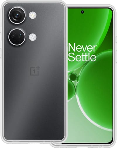 Hoesje Geschikt voor OnePlus Nord 3 - Sterk & Shockproof - Hoes Cover - Siliconen Case - Transparant