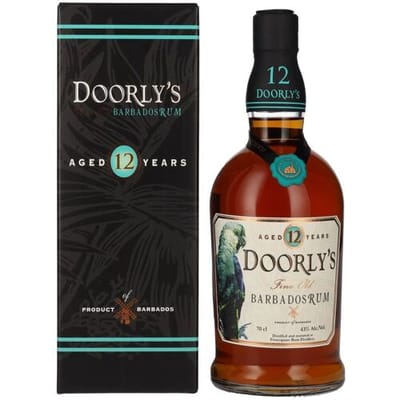 Doorly's Barbados Rum Doorly's 12 Years Old Fine Old Barbados Rum 43% Vol. 0,7l in geschenkverpakking