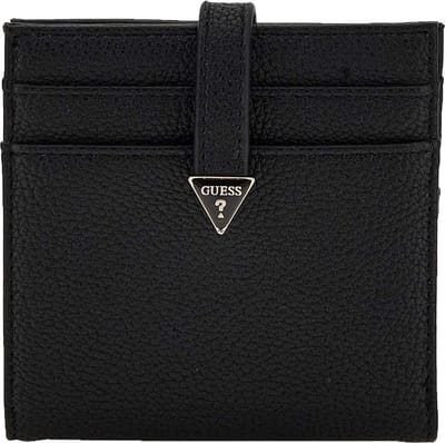 GUESS Kaarthoes Laurel SLG Tab Card Case Black Zwart