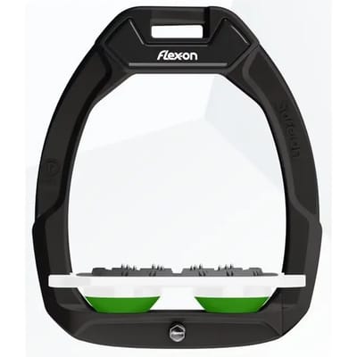 Zwarte/Witte/Groene Ultra Grip Veiligheidsstijgbeugels Flex-On Safe-On