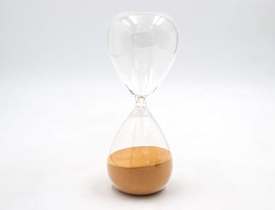 Zandloper 30 minuten - Keukentimer Glas - Koken Tijdmeting - Italiaans Design - 19 cm - Doorzichtig