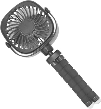 VHV - Autoventilator - usb autoventilator achterbank - USB oplaadbaar, stil, met klem - voor auto, achterbank, camper