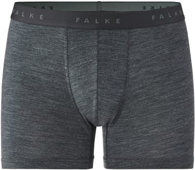 FALKE Daily ClimaWool sneldrogend wol lyocell broek van onderlaag heren grijs - maat S