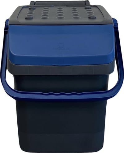 Mari afvalbak 28 liter - afvalemmer - blauw - afvalscheiden papier - PMD - sorteer afvalbak - sorteer bak