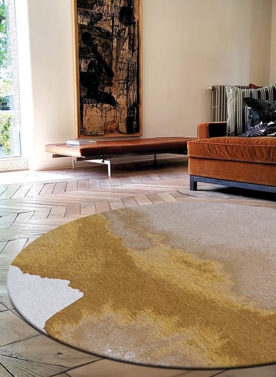 Wasbaar Binnen & Buiten Vloerkleed - 140 x 140 cm - Louis De Poortere Lagoon Sunset - Laagpolig Tapijt - Gerecycled PET - Made in Belgium - Circulair