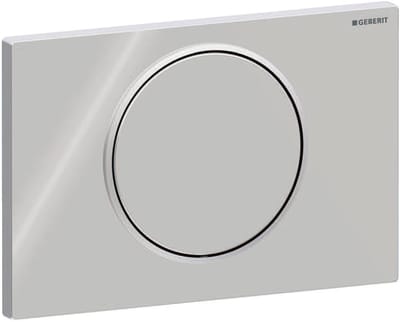 Geberit Sigma10 bedieningsplaat - spoel-stop spoeling - rond - glans mat chroom