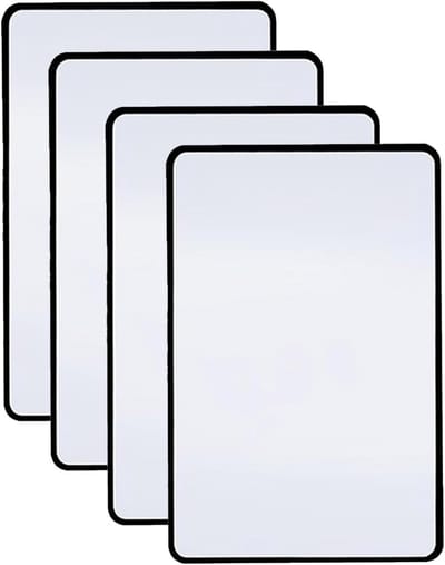 3x vergrootglas, geschikt om te lezen, 4-delige set, flexibel vergrootglas voor hele pagina's, geschikt voor boeken, kranten, tijdschriften, kaarten en inspectie.