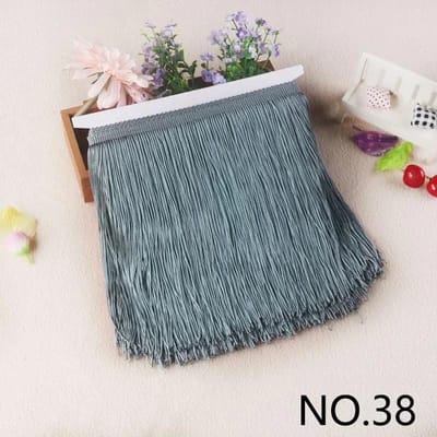 10M 10-30cm Meetee Franje Kwastjes Franjes voor Tassen Decoratieve Afwerkingen Franjes voor Gordijnen Kleding Kant Lint Stof Accessoires 30cm