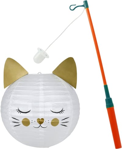 Ostaria St. Maarten lampion met stokje - kat / poes thema - sint maarten - 11 november lichtje