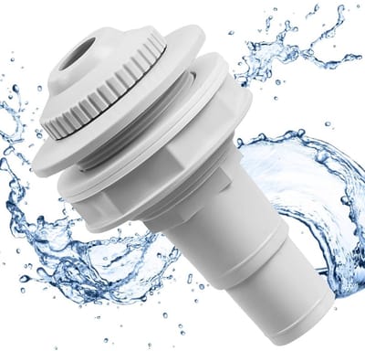 Allecto - Inlaatmondstuk zwembad - Watercirculatie - Draaibare kop - 58 mm - Sproeikop - Geschikt voor bovengrondse zwembaden